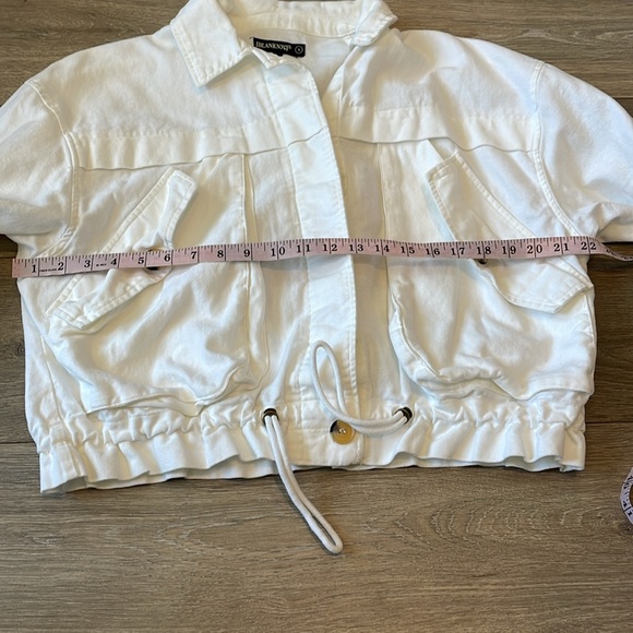 BlankNYC White Cotton & Linen Utility Jacket - Picture 14 of 14